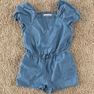 Cat & Jack Denim Blue Kids Romper